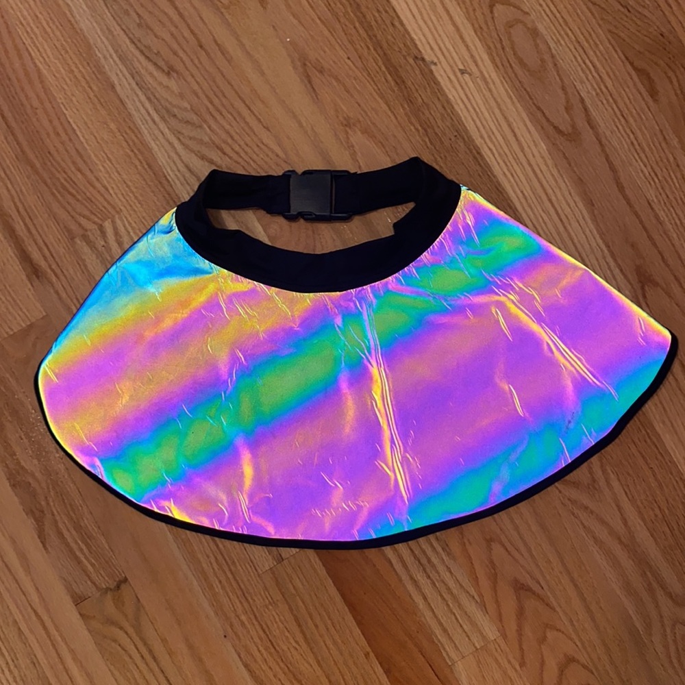 Reflective Half Skirt with Buckle Closure - Rolita Coture